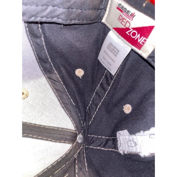 Case IH Red & Black Embroidered Adj Caps Cotton Blend Unisex Farm Equipment Logo - Picture 4 of 5